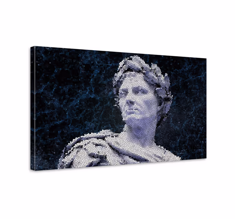 Quadro astratto ritratto in mosaico - TenStickers
