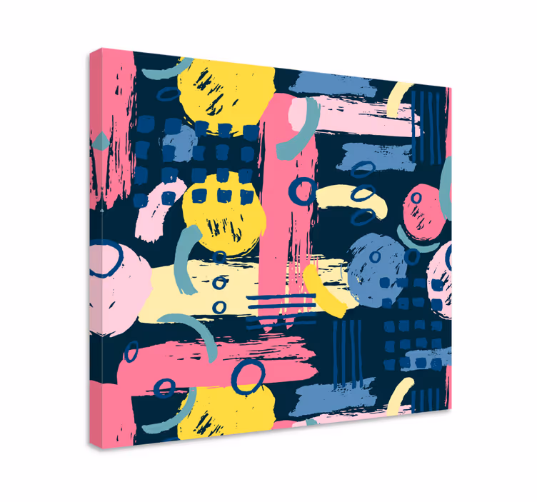Quadro astratto forme organiche astratte - TenStickers
