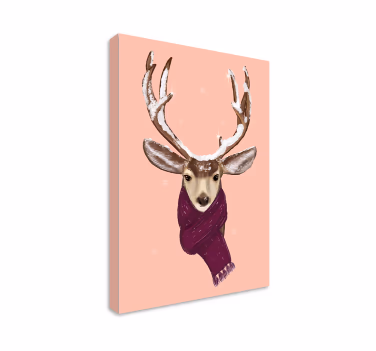 Quadro con cervo ritratto di cervo affascinante - TenStickers