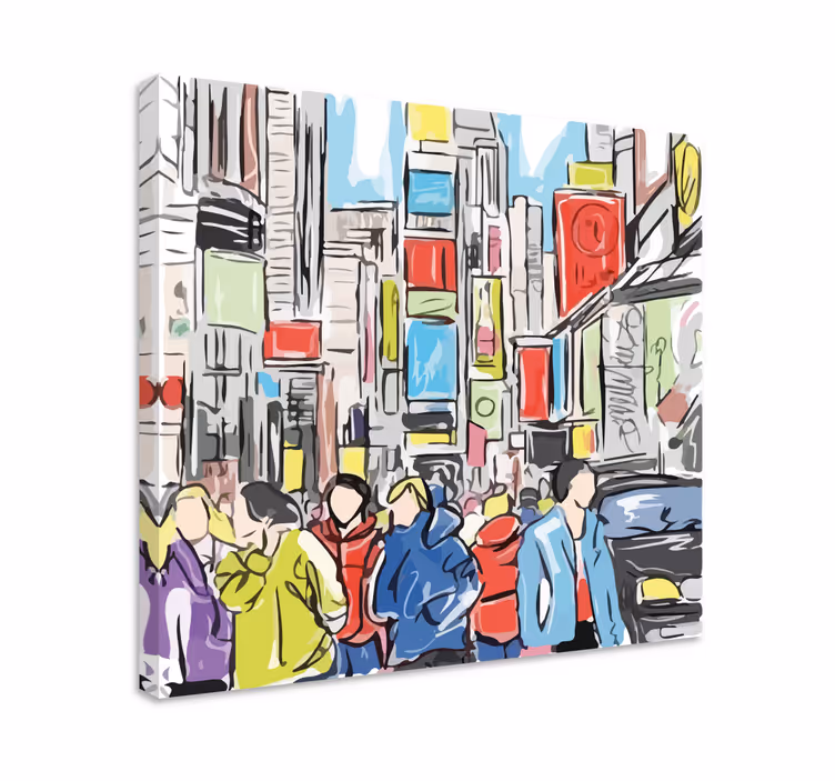 Quadro persona Persone moderne di New York - TenStickers