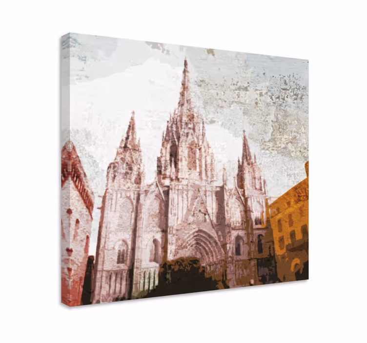 Quadro città e paesi architettura di cattedrali mozzafiato - TenStickers