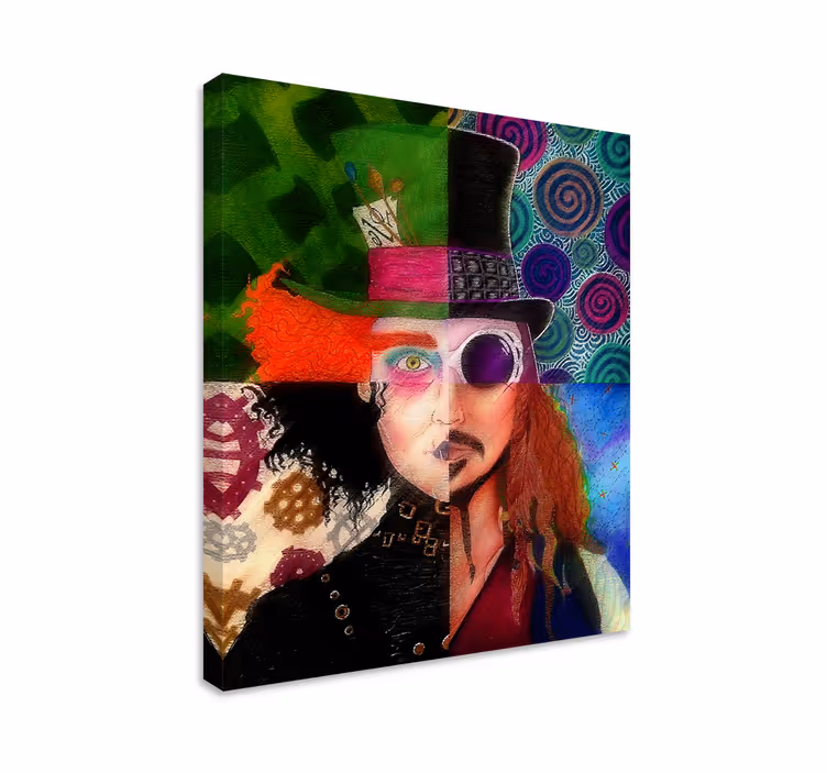 Quadro con personaggio Personaggi johnny depp - TenStickers
