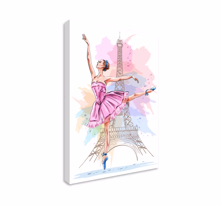 Quadro con ballerina a Parigi - TenStickers