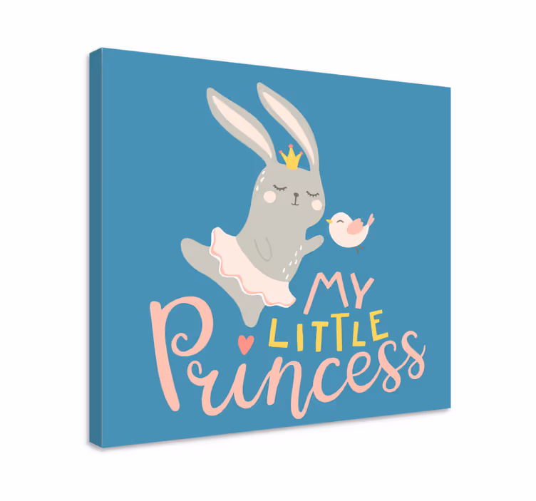 Quadro con cervo principessa coniglietta carina - TenStickers