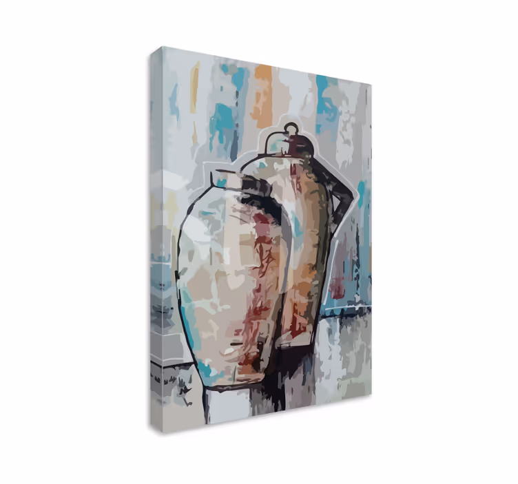 Quadro design ornamentale vasi in argilla vintage - TenStickers