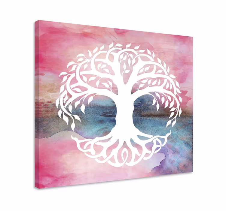 Quadro con alberi essenza degli alberi della vita - TenStickers