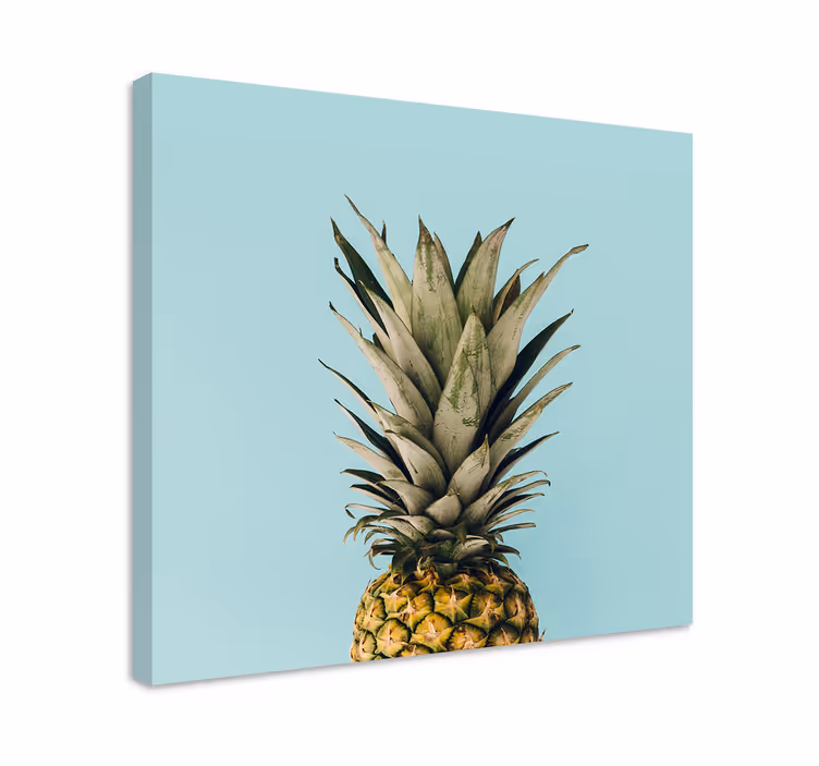 Dipinto frutta e natura morta vista dall'alto ananas - TenStickers