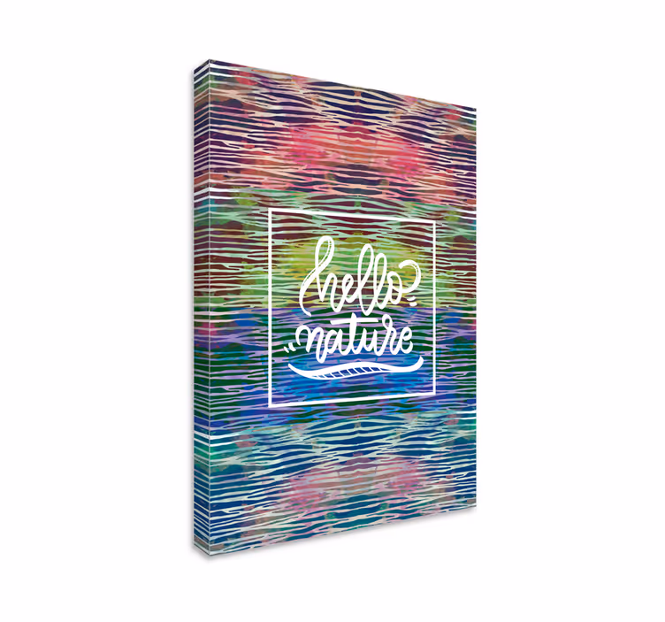 Quadro con frase ciao natura - TenStickers