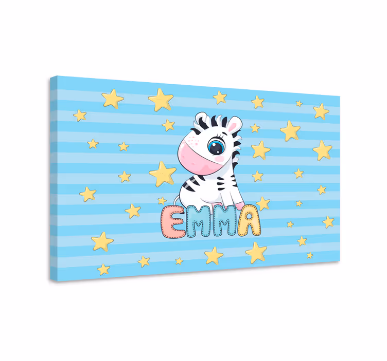 Quadro con cervo figura zebra adorabile - TenStickers