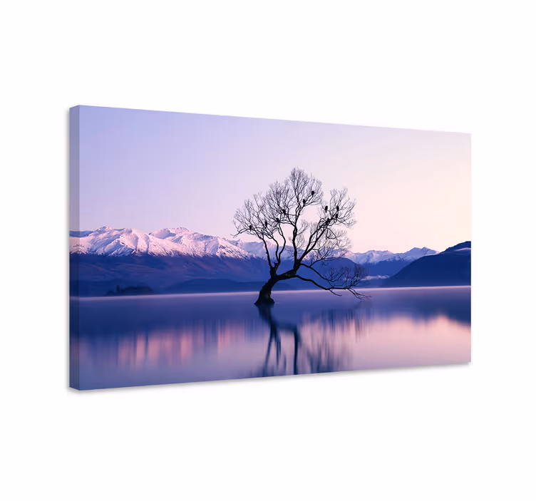Quadro paesaggio risonanza montagna serena - TenStickers