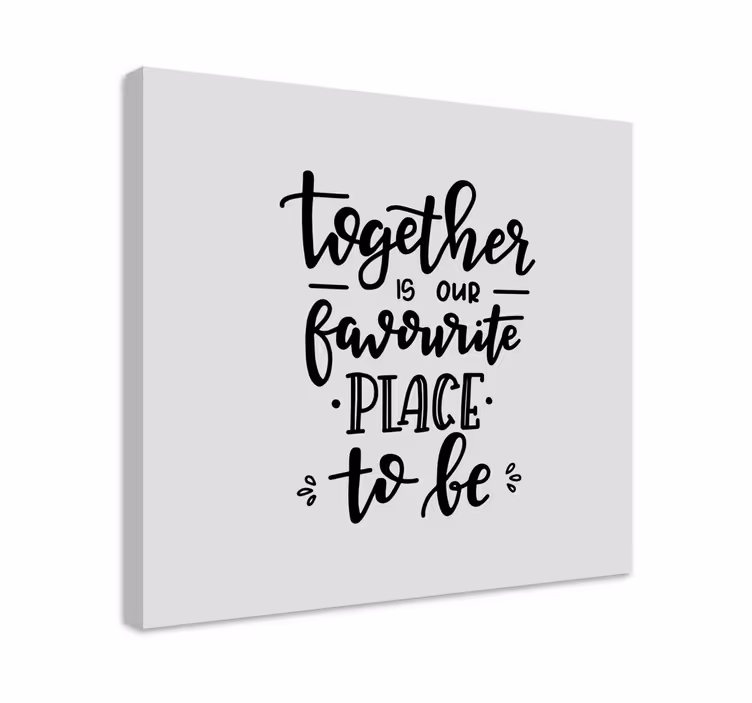 Quadro con frase uniti siamo - TenStickers