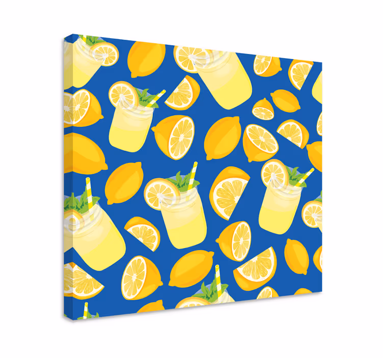Dipinto frutta e natura morta limonata e agrumi - TenStickers