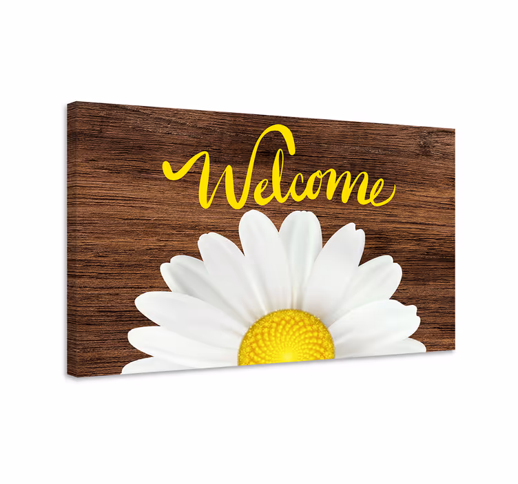 Dipinto fiori e piante saluto della margherita bright - TenStickers