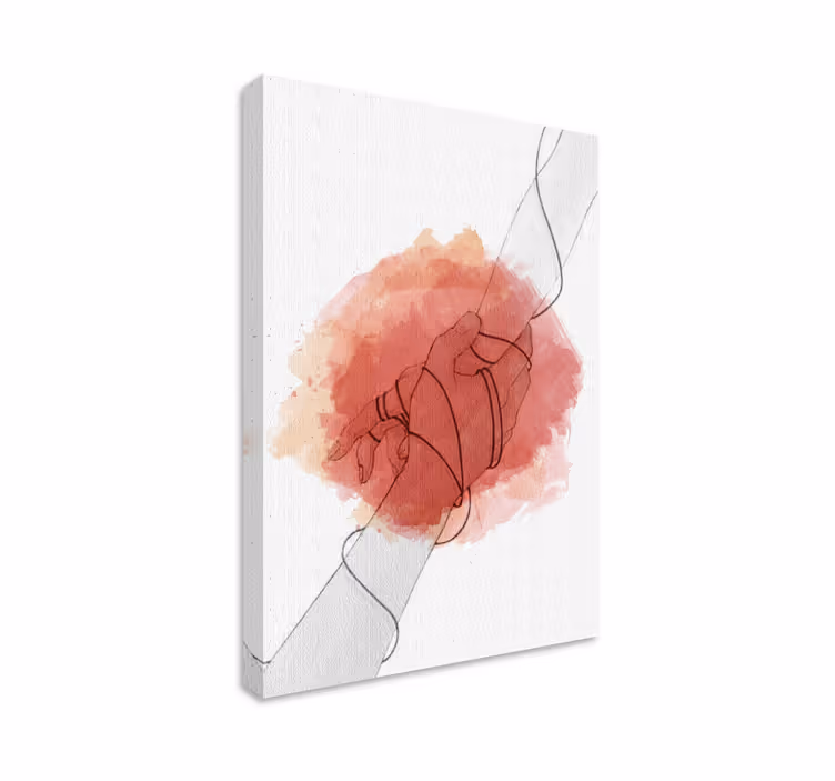 Quadro rustico opere con mani intrecciate - TenStickers