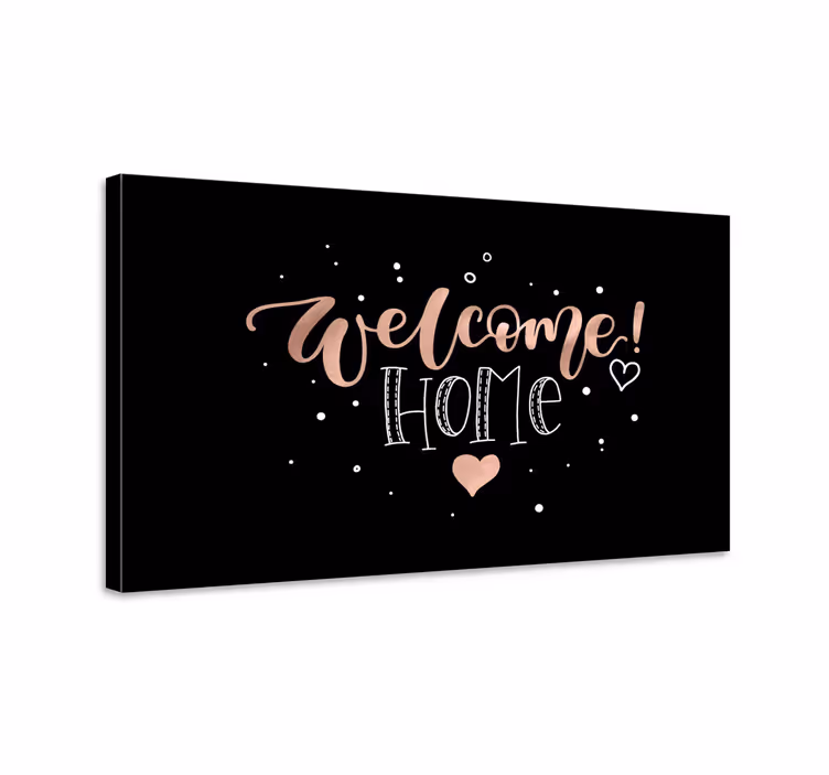 Quadro con frase benvenuto stellato a casa - TenStickers