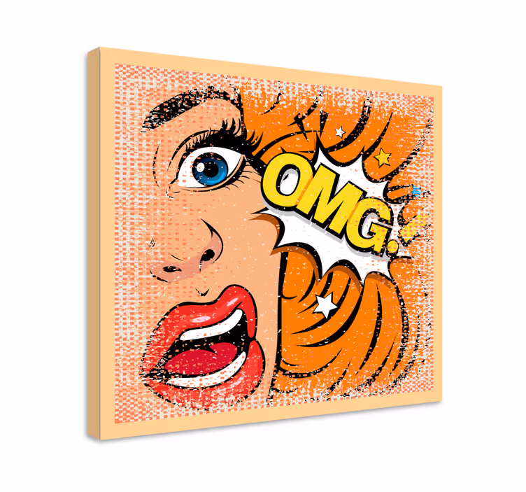 Quadro vintage icona di reazione emotiva - TenStickers