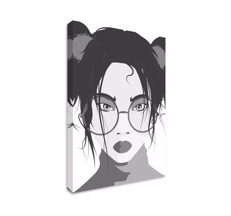 Quadri persona e personaggi donna giovane stilosa - TenStickers