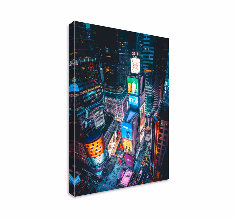 Quadro città e paesi Time square new york - TenStickers
