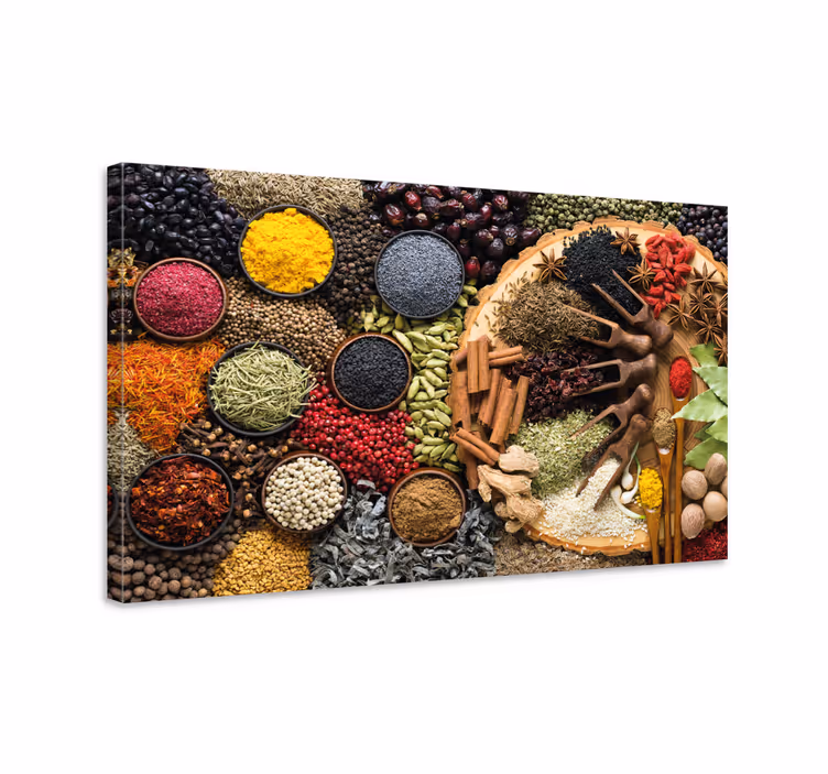 Quadro con spezie colorate - TenStickers