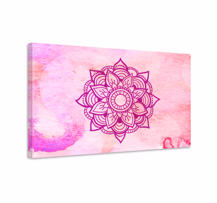 Quadro mandala mandala botanico elaborato - TenStickers