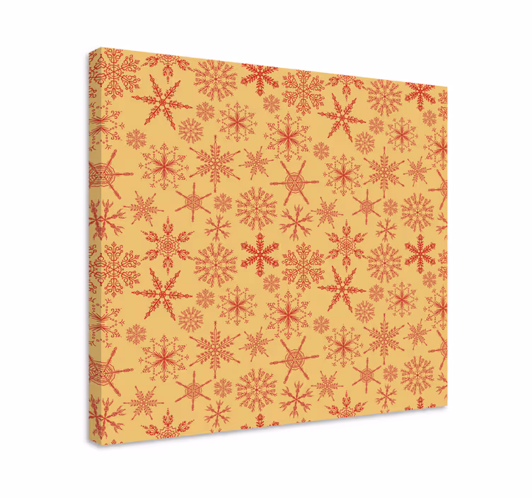 Quadro paesaggio motivo fiocchi di neve - TenStickers