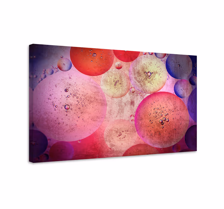 Quadro astratto formazione di pattern a bolle - TenStickers
