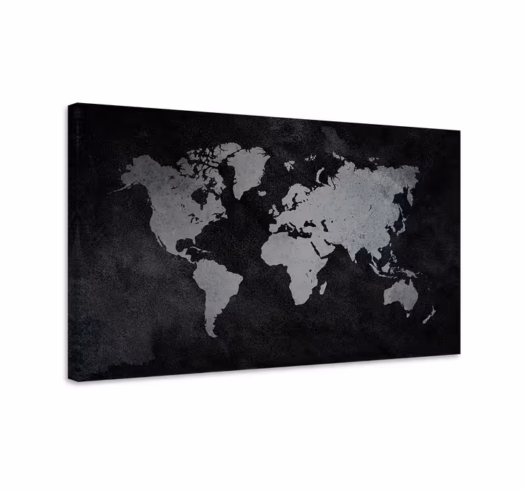 Quadro mappamondo mappa del mondo contemporanea - TenStickers