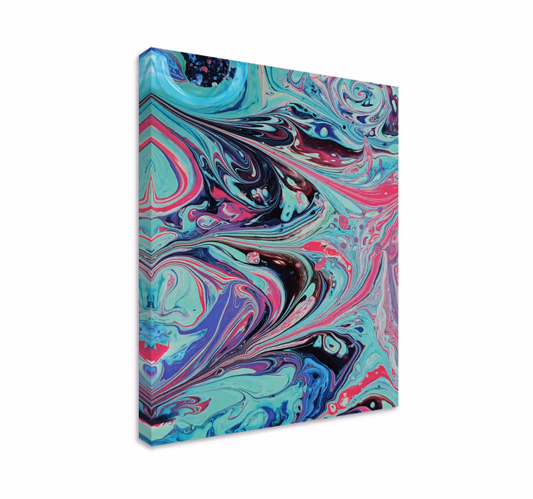 Quadro astratto vortici di arte fluida - TenStickers
