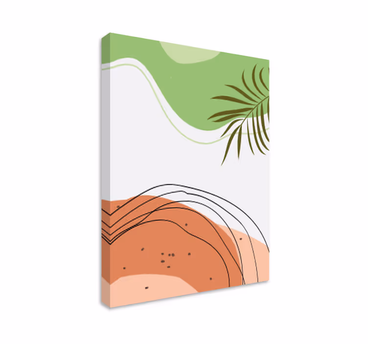 Quadro moderno forme tropicali astratte - TenStickers
