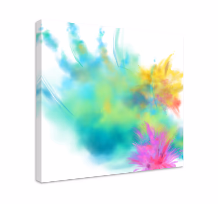 Dipinto fiori e piante vortici floreali vibranti - TenStickers