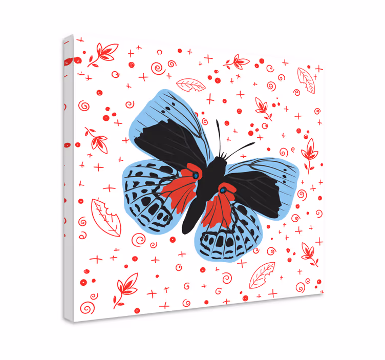 Dipinto farfalle design luminoso farfalle - TenStickers