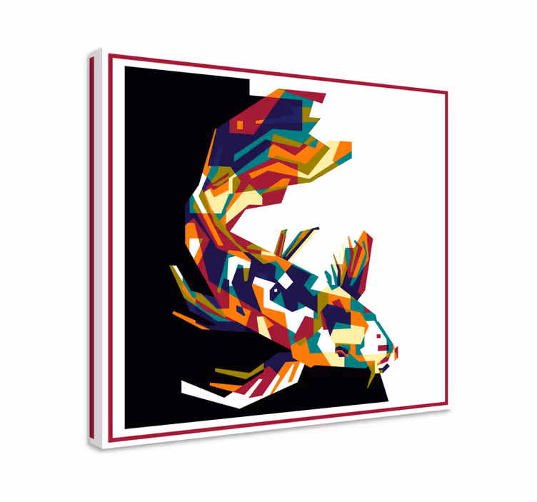 Quadro pesci koi colorati - TenStickers