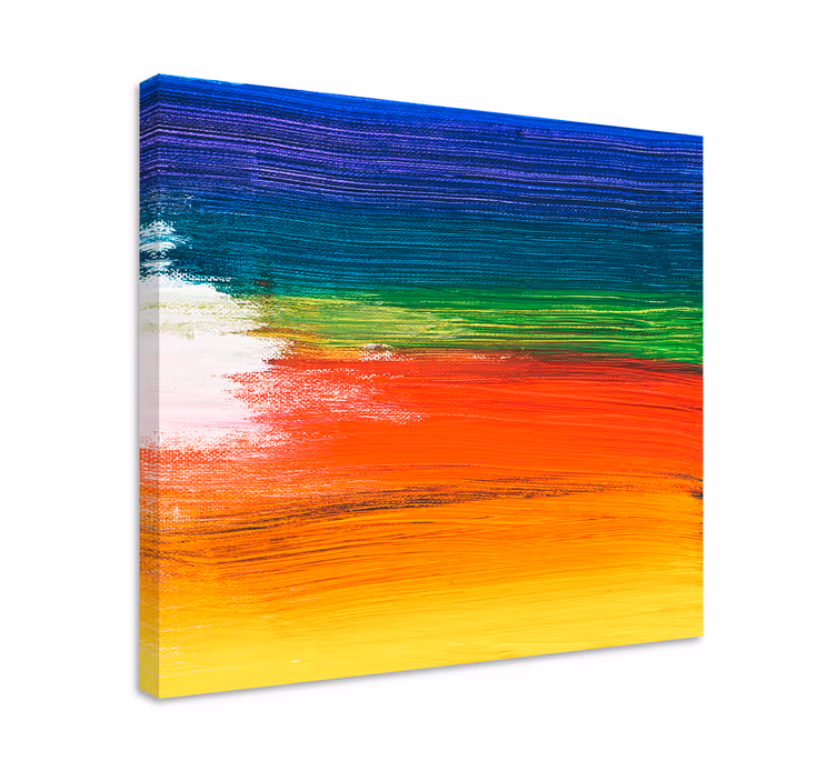 Quadro astratto strisce astratte colorate - TenStickers