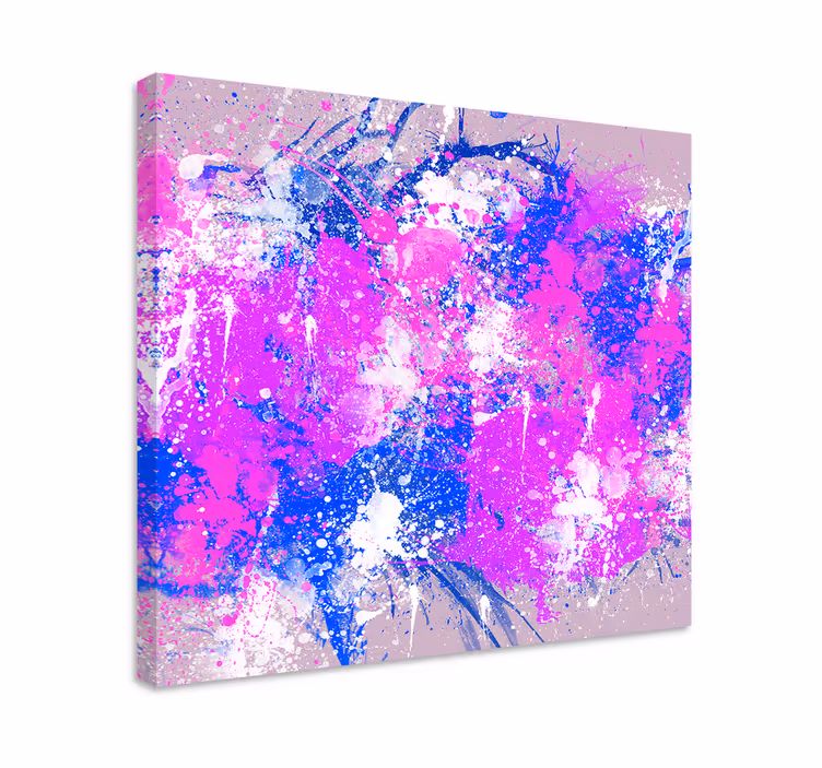 Quadro astratto schizzi astratti vibranti - TenStickers