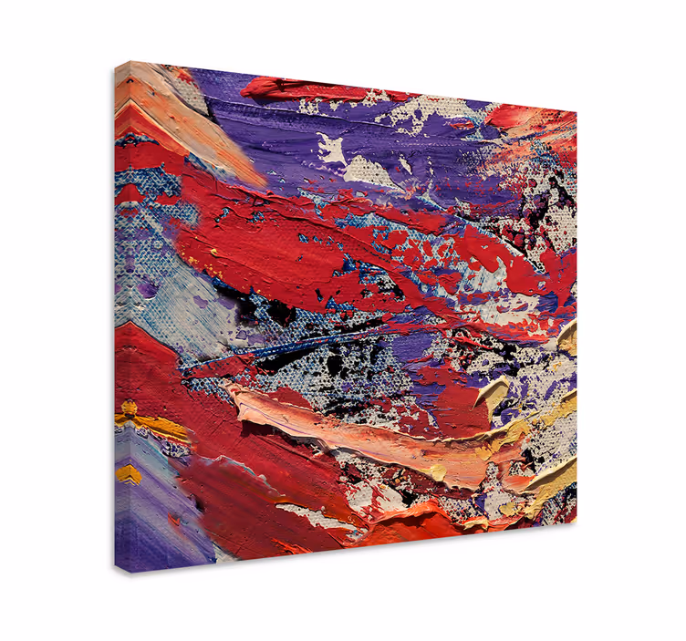 Quadro astratto flusso di colore dinamico - TenStickers