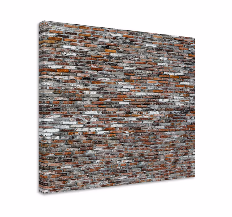 Quadro design ornamentale superficie in mattoni rustici - TenStickers