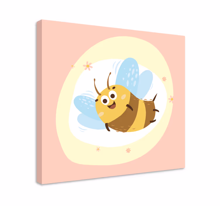 Quadro con animali e insetti personaggio ape allegra - TenStickers