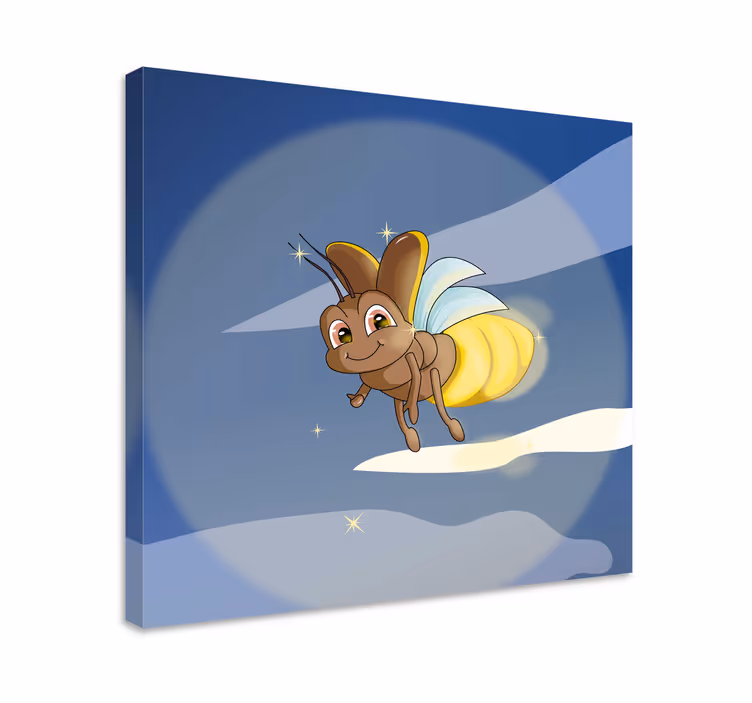 Quadro con uccelli insetto volante felice - TenStickers