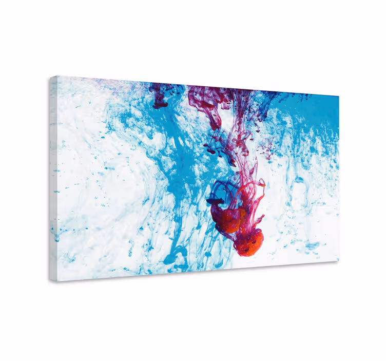 Quadro astratto flusso di colori vibranti - TenStickers