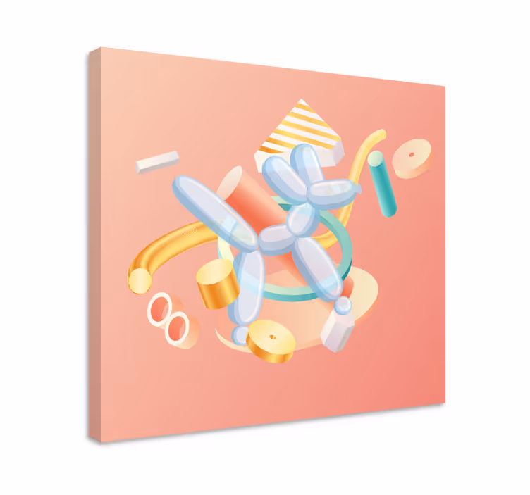 Dipinto frutta e natura morta forme di animali palloncino - TenStickers