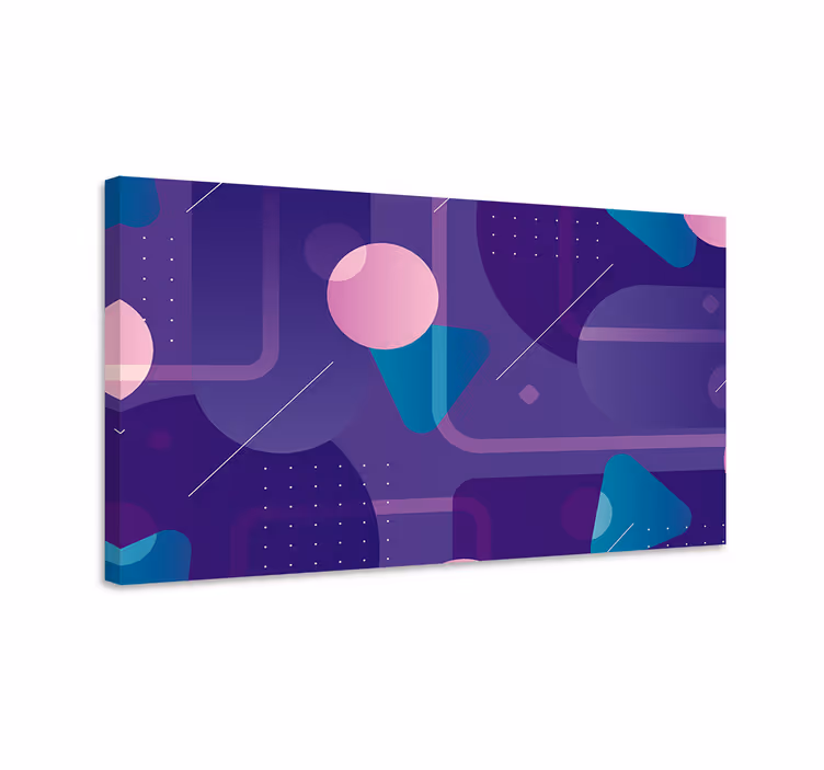 Dipinto geometrico design di forme astratte - TenStickers