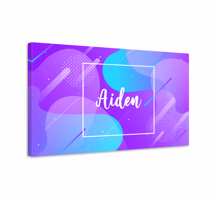 Dipinto con alfabeto e lettere design nome personalizzato - TenStickers