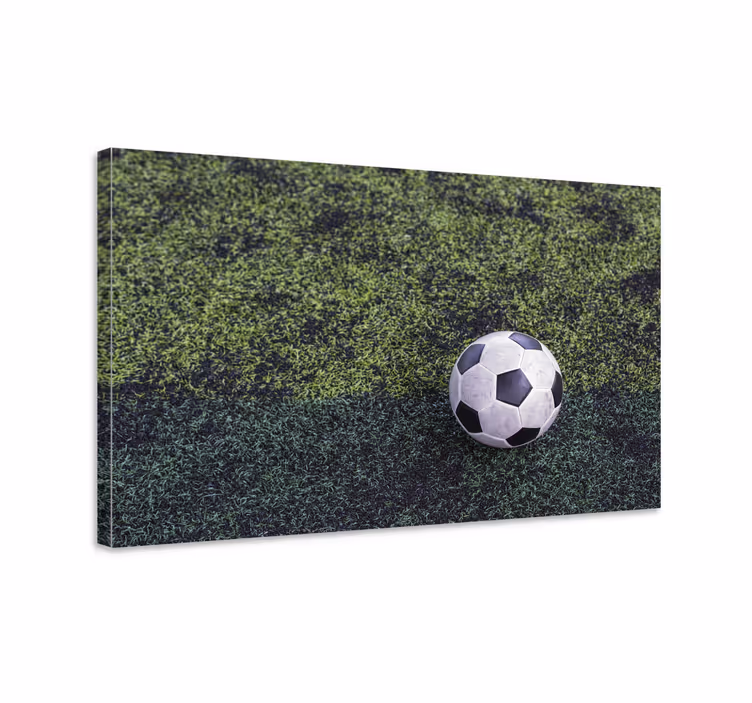 Quadri sportivi palla da calcio su erba - TenStickers