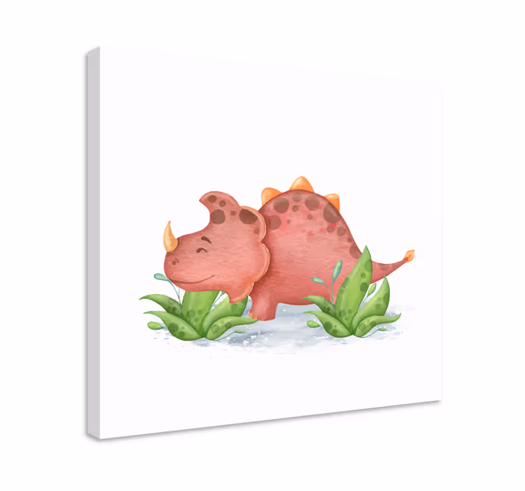 Dipinto dinosauri cucciolo di triceratopo - TenStickers