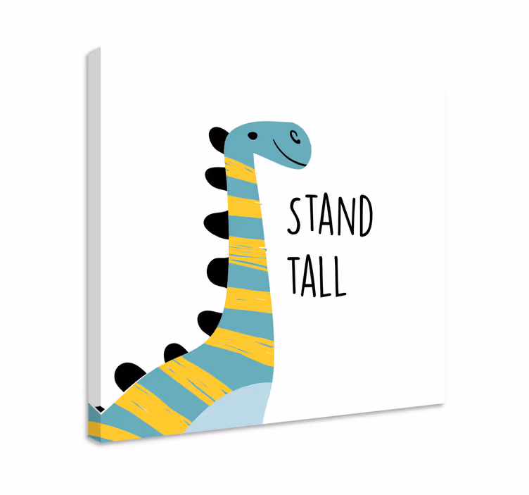 Dipinto dinosauri dinosauro felice - TenStickers