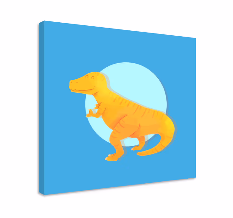 Dipinto dinosauri t-rex allegro - TenStickers