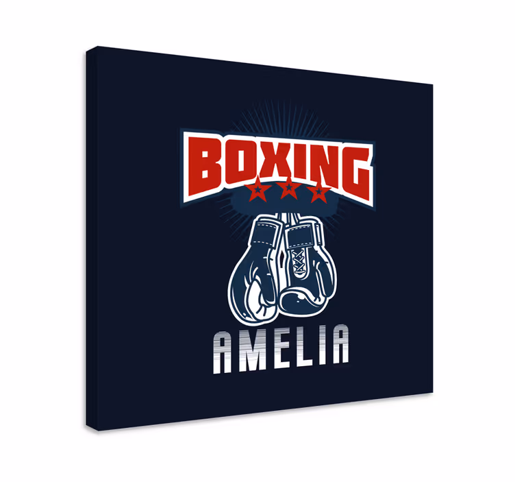 Quadri sportivi emblema guanti da boxe - TenStickers