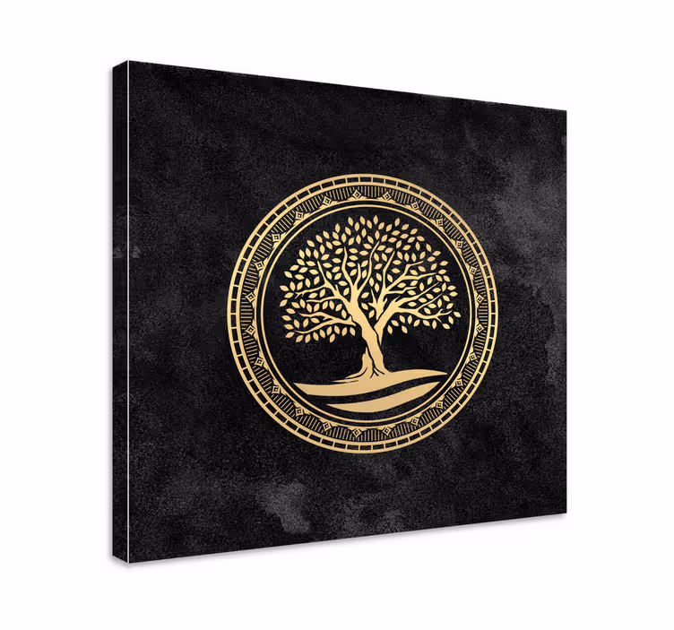 Dipinto buddha albero della vita - TenStickers