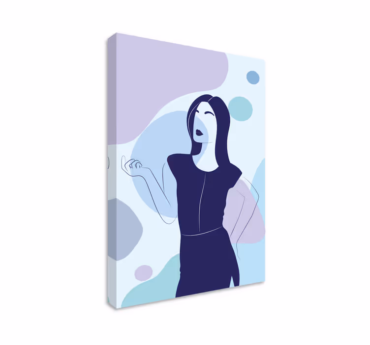 Quadri persona e personaggi gesto di donna stilizzato - TenStickers