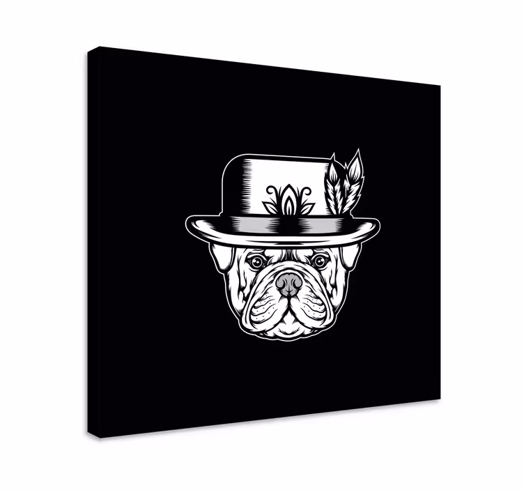 Quadro con cane bulldog francese - TenStickers